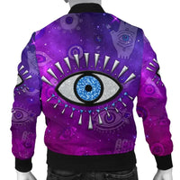 Jacket - Evil Eye Men's Bomber Jacket Universe Style LT8 - Wonder Print Shop