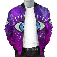 Jacket - Evil Eye Men's Bomber Jacket Universe Style LT8 - Wonder Print Shop