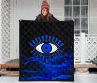 Quilt Evil Eye Premium Quilt Original Style Blue LT8 - Wonder Print Shop