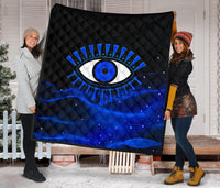 Quilt Evil Eye Premium Quilt Original Style Blue LT8 - Wonder Print Shop