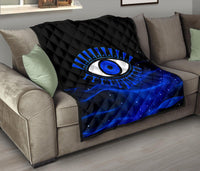 Quilt Evil Eye Premium Quilt Original Style Blue LT8 - Wonder Print Shop