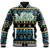 Wonder Print Shop Jacket - Mu Beta Phi Letter Christmas Baseball Jacket LT10 - Wonder Print Shop