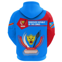 Democratic Republic Of The Congo Hoodie Coat Of Arms Simple Style RLT13 - Wonder Print Shop