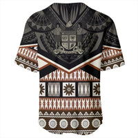 Wonder Print Shop Fiji Baseball Jersey - Fiji Masi Coat Of Arms Baseball Jersey LT10 - Wonder Print Shop