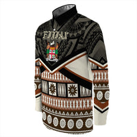 Wonder Print Shop Fiji Long Sleeve Button Shirt - Fiji Masi Coat Of Arms Long Sleeve Button Shirt LT10 - Wonder Print Shop