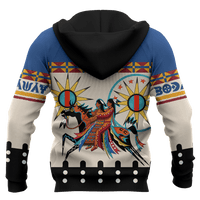Native American Indian Horse Tipi Patterns Ledger Art For Couple Customized 3D All Over Printed Hoodie - Wonder Print Shop