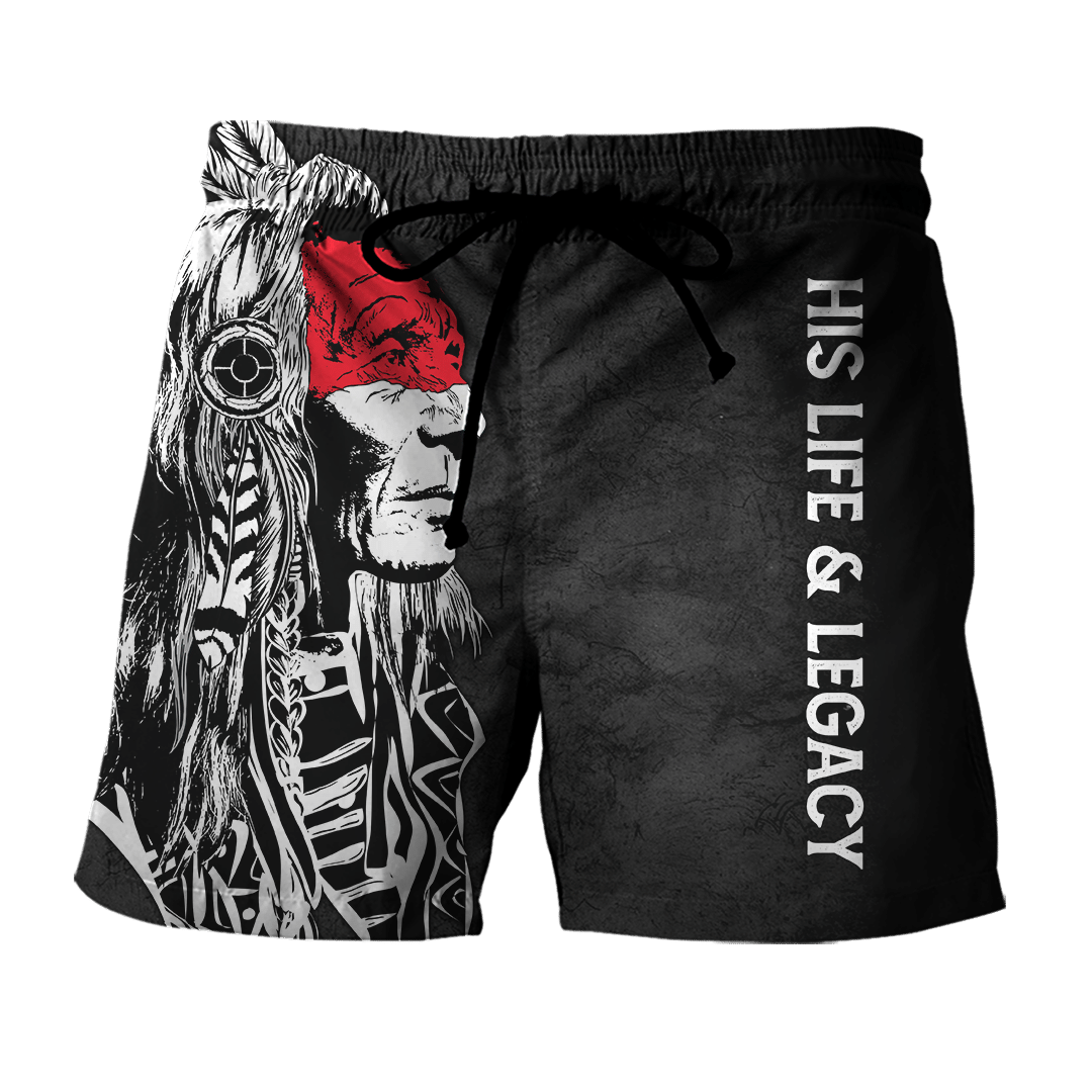 sitting-bull-black-and-white-native-american-customized-all-overprinted-men-shorts