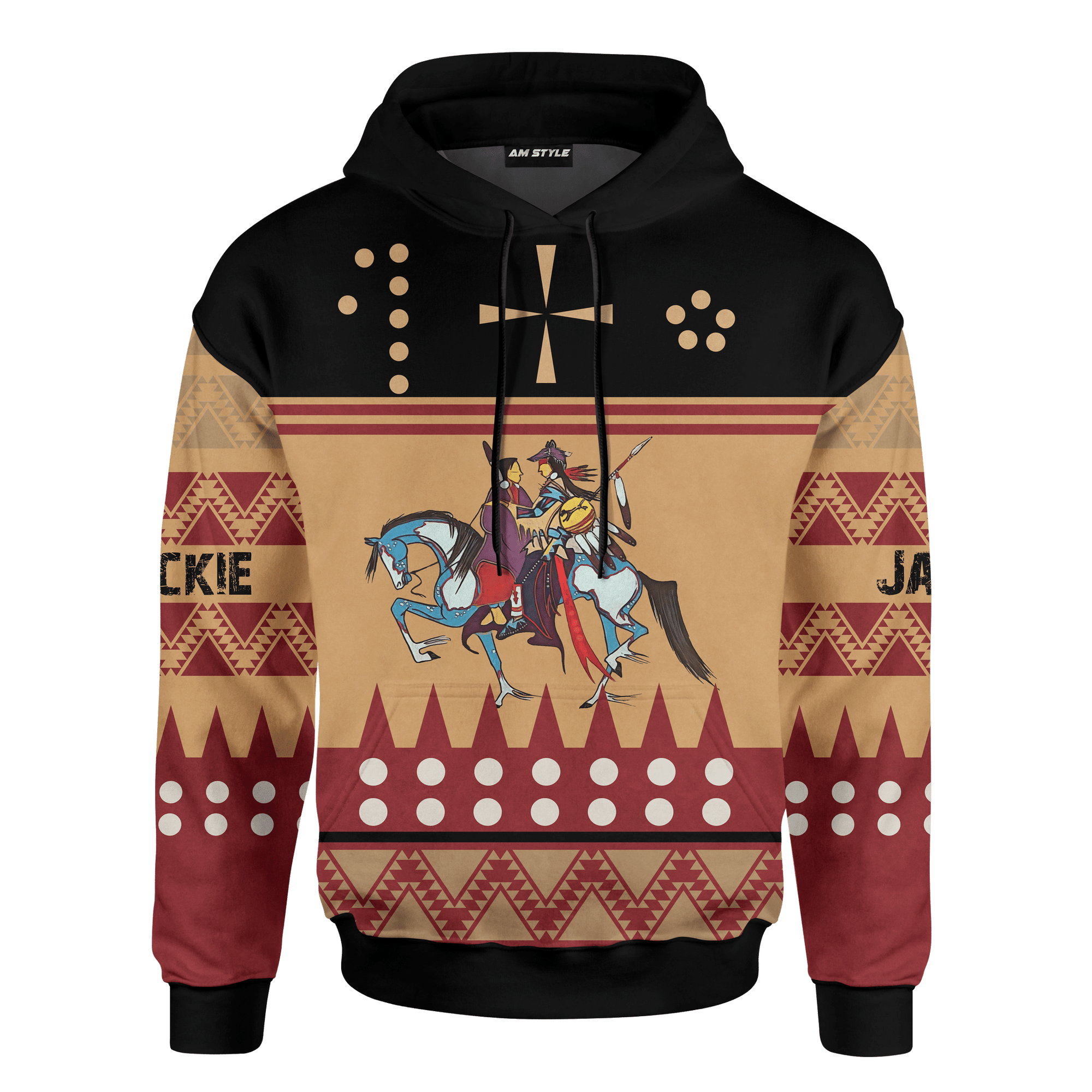 american-indian-horse-tattoo-native-american-pattern-for-couple-customized-3d-all-over-printed-hoodie