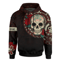 Aztec Maya Mexico OwlSugar Skull Day Of The Dead 3d All Over Printed Hoodie - Wonder Print Shop