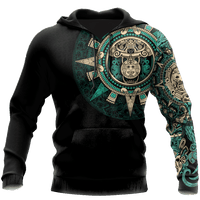 Mexico Aztec Sun Stone All Over Printed Hoodie Unisex - Wonder Print Shop