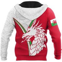 Premium Custom 3D Printed Wales Dragon Hoodie - Wonder Print Shop