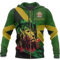 Jamaica Hoodie Jamaican Lion Special - Wonder Print Shop