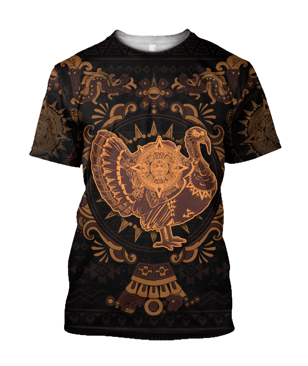 mexico-aztec-turkey-sun-stone-thanksgiving-all-over-printed-unisex-t-shirt