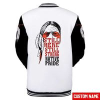 Natives Customized Name Native American All Over Printed Baseball Jacket - Wonder Print Shop