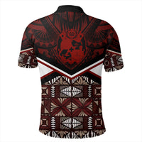 Tonga Polo Shirt Tonga Ngatu Kupesi Polo Shirt Coat Of Arms LT10 - Wonder Print Shop