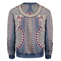 Wonder Print Shop Sweatshirt - Fiji Circle Tapa Fala Masi Sweatshirt LT10 - Wonder Print Shop