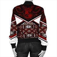 Wonder Print Shop Tonga Jacket - Tonga Ngatu Kupesi Coat Of Arms Bomber Jacket LT10 - Wonder Print Shop