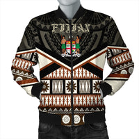 Wonder Print Shop Fiji Jacket - Fiji Masi Coat Of Arms Bomber Jacket LT10 - Wonder Print Shop