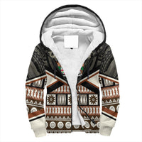 Wonder Print Shop Fiji Hoodie - Fiji Masi Coat Of Arms Sherpa Hoodie LT10 - Wonder Print Shop