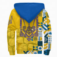 Ukraine Sherpa Hoodie Make Ukraine Great Again RLT6 - Wonder Print Shop