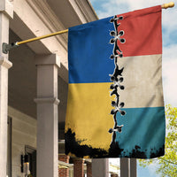 Flag Luxembourg Flag With Ukraine Flag RLT6 - Wonder Print Shop