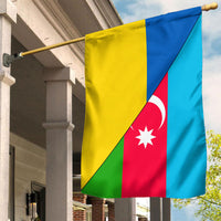 Flag - Azerbaijan Flag With Ukraine Flag RLT8 - Wonder Print Shop