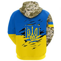 Ukraine Camo Skull Hoodie RLT7 - Wonder Print Shop