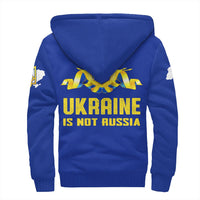 Ukraine Hoodie Ukraine Not Russia Sherpa Hoodie LT10 - Wonder Print Shop
