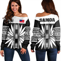 Wonder Print Shop Sweatshirt - Samoa Black Saturday Women Off Shoulder LT10 - Wonder Print Shop