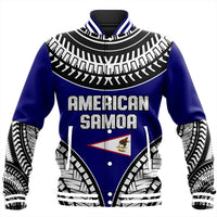 Wonder Print Shop Jacket - American Samoa Tattoo Chief Baseball Jacket LT10 - Wonder Print Shop