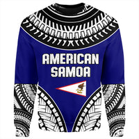 Wonder Print Shop Sweatshirt - American Samoa Tattoo Chief Sweatshirt LT10 - Wonder Print Shop