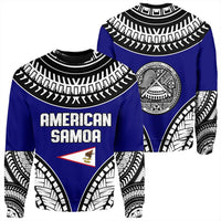 Wonder Print Shop Sweatshirt - American Samoa Tattoo Chief Sweatshirt LT10 - Wonder Print Shop
