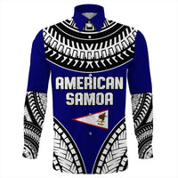 Wonder Print Shop Long Sleeve Button Shirt - American Samoa Tattoo Chief Long Sleeve Button Shirt LT10 - Wonder Print Shop