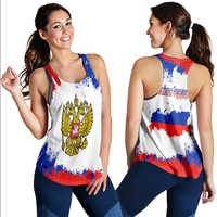 Russia Paint Style Racerback Tank RLT12 - Wonder Print Shop
