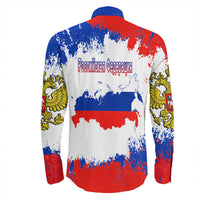Russia Paint Style Long Sleeve Button Shirt RLT12 - Wonder Print Shop