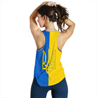Ukraine Football Racerback Tank RLT7 - Wonder Print Shop