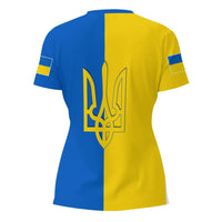 Ukraine Football V neck T shirt RLT7 - Wonder Print Shop