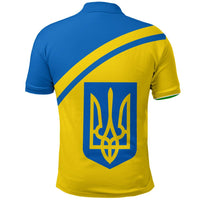 Ukraine Curve Style Polo Shirt RLT7 - Wonder Print Shop