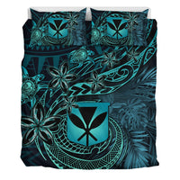 Wonder Print Shop Home Set - Hawaii Kanaka Maoli Turquoise Tiare Honu Bedding Set Duvet Cover and Pillow Cases LT10 - Wonder Print Shop