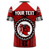 Polynesian T Shirt Personalized Hawaiian High Kahuku Red Raiders FootbT Shirt LT10 - Wonder Print Shop