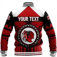 Wonder Print Shop Jacket - Personalized Hawaiian High Kahuku Red Raiders Football Baseball Jacket LT10 - Wonder Print Shop