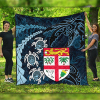 Wonder Print Shop Home Set - Fiji Coat of Arms Turtle Palm Tree Quilt LT10 - Wonder Print Shop