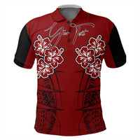 Polynesian Polo Shirt Custom Hawaii Spearhead Hibiscus Polynesian Polo Shirt LT10 - Wonder Print Shop
