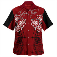 Polynesian Shirt Personalized Hawaii Spearhead Hibiscus Polynesian Beach Shirt LT10 - Wonder Print Shop