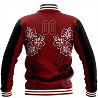 Polynesian Jacket Personalized Hawaii Spearhead Hibiscus Polynesian Baseball Jacket LT10 - Wonder Print Shop