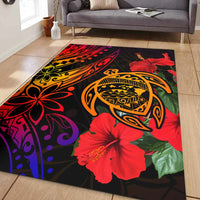 Polynesian Home Set Hawaii Turtle Ocean Area Rug LT10 - Wonder Print Shop