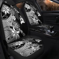 Polynesian Car Accessories Kanaka Black Kakau Hawaiian Car Seat Covers LT10 - Wonder Print Shop