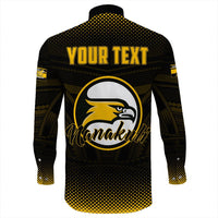Polynesian Shirt Personalized Hawaii Class Of Nanakuli Golden Hawks Long Sleeve Button Shirt LT10 - Wonder Print Shop