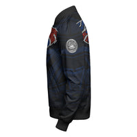 Polynesian Jacket American Samoa Forever Sleeve Zip Bomber Jacket LT10 - Wonder Print Shop