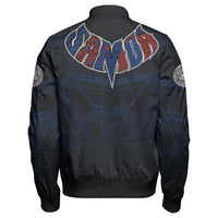 Polynesian Jacket American Samoa Forever Sleeve Zip Bomber Jacket LT10 - Wonder Print Shop